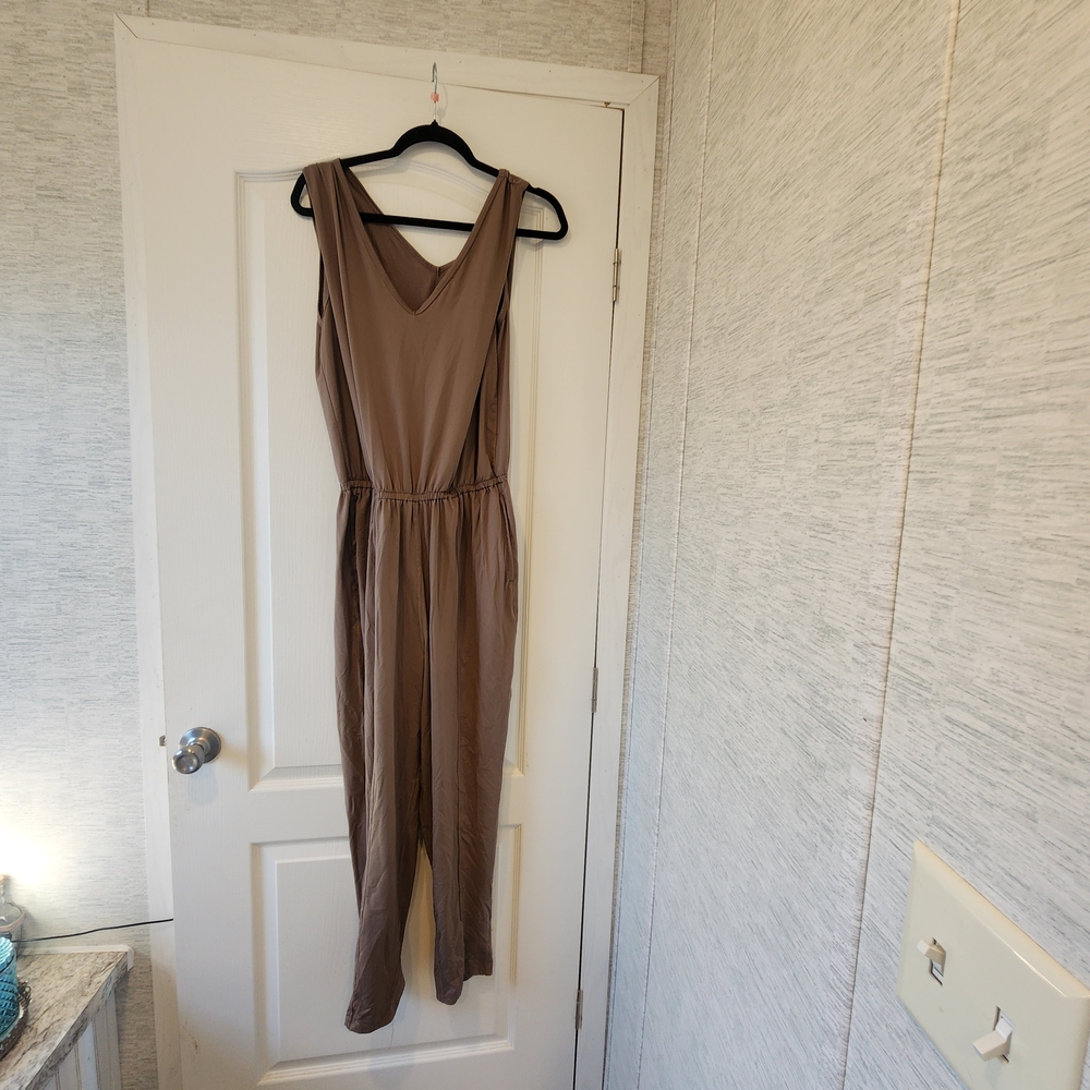 Sincerely Jules Womens Brown Jumpsuit Size XL Euc